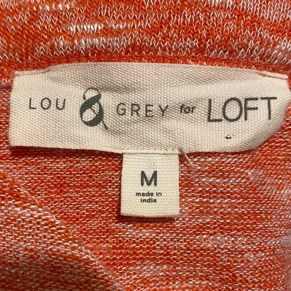 LOU & GREY For Loft Heather Tiered Maxi Dress Women’s Medium Sleeveless Orange - Picture 2 of 14